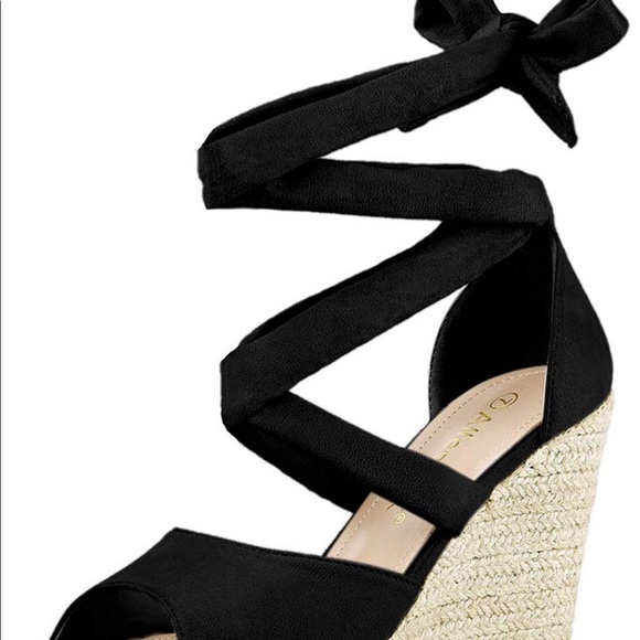Women’s wedges - Black - Picture 3 of 3